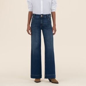 Kut from the Kloth Meg High Rise Wide Leg Size 10
